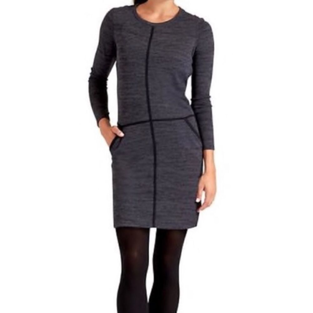 Athleta Destiny Dark Gray Knit Dress Size XS